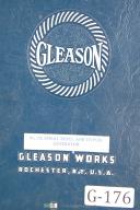 Gleason-Gleason No 7A, Sprl Bev Hypoid Generator, Operations Manual Year (1943)-#7A-No. 7A-01